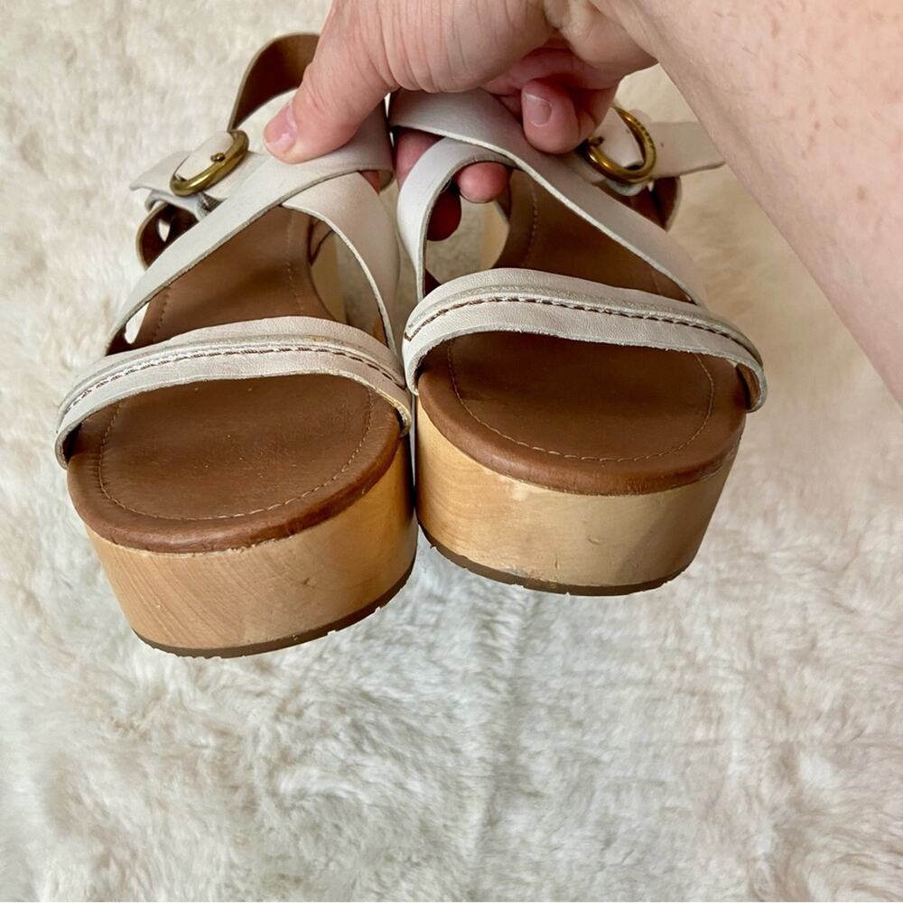 FOSSIL Leather Platform Sandals - Picture 2 of 9